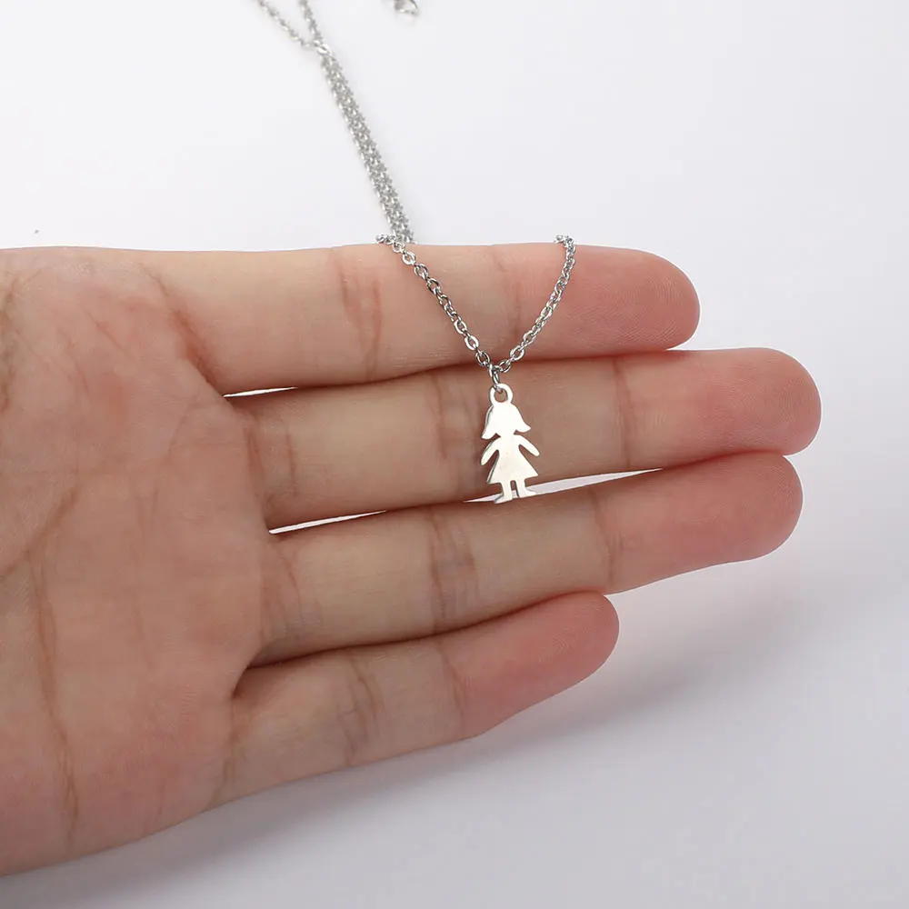 Очаровательное ожерелье из нержавеющей стали 100% для девушек никогда не