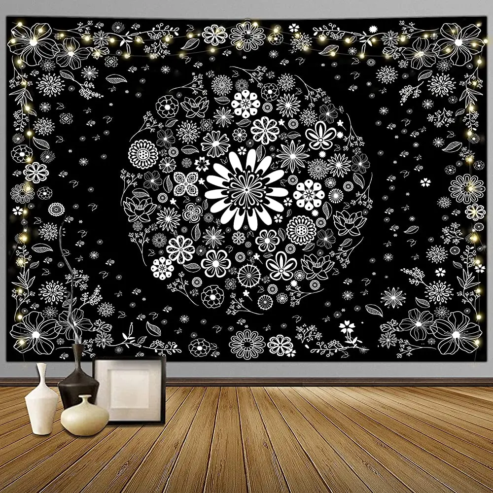 

Magbeauty Wall Tapestry for Bedroom Black Tapestry Wall Hanging Tapestry Aesthetic Bohemian Boho Tapestry as Wall for Living