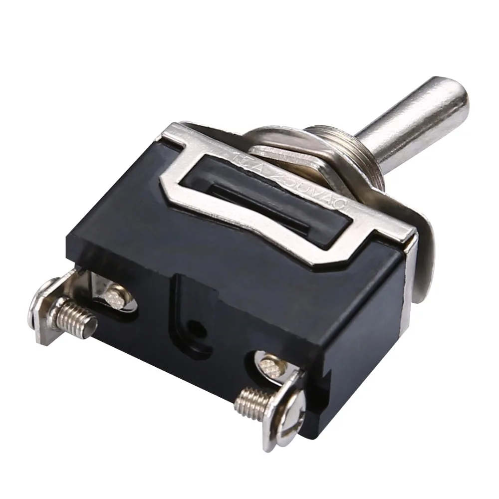Практичный Heavy Duty 6A 250V ON/OFF SPST переключатель кулисный металлический рычаг