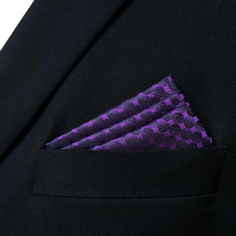 FH15 однотонный фиолетовый мужской карманный квадратный носовой платок модный