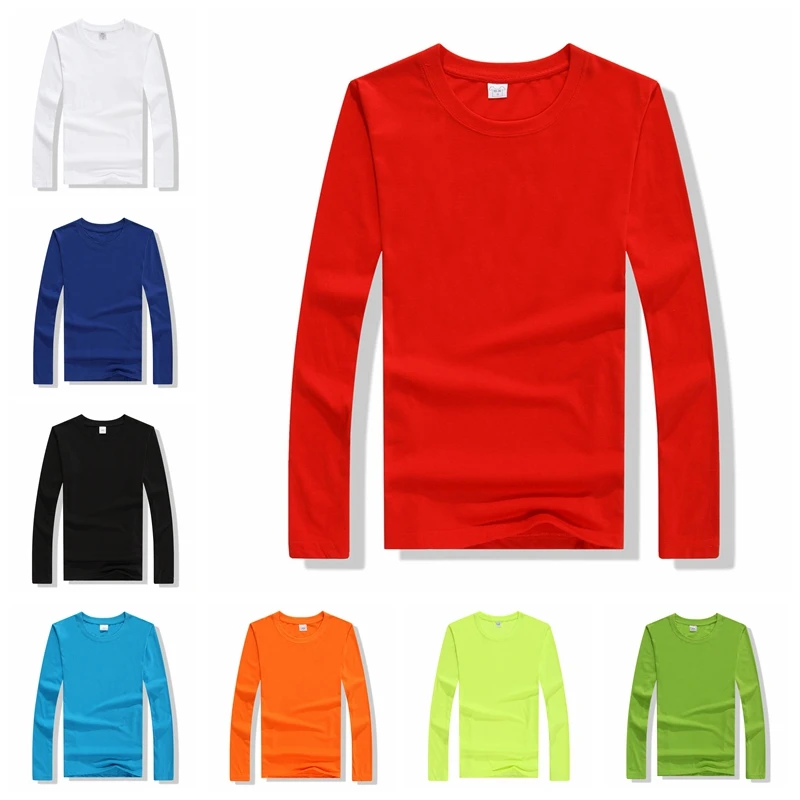 2019 Новая Осенняя красная рубашка футболка больших размеров хлопковая с длинным рукавом для мальчиков