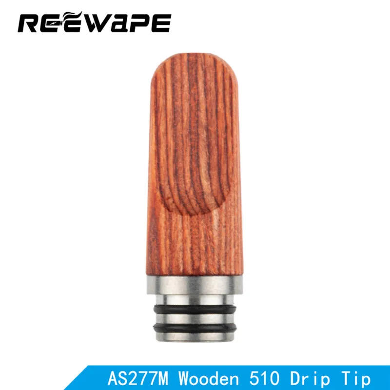 

REEWAPE AS277M Wooden 510 Drip Tip Vape Mouthpiece Fit e Cigarette Drip Tip Atomizer Series Electronic Cigarette Accessories