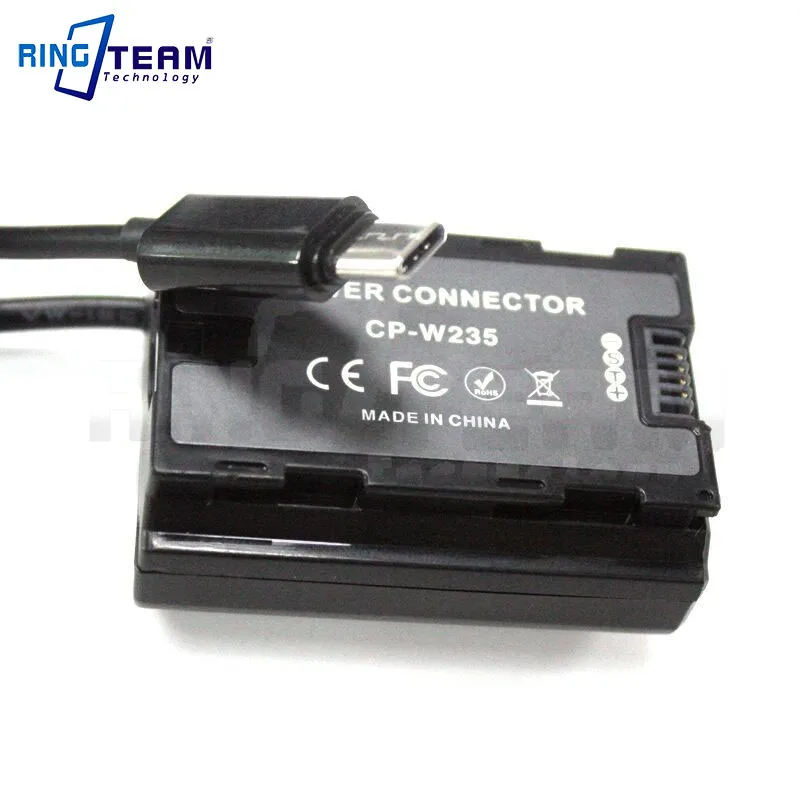 PD/QC3.0 к NP-W235 фиктивный аккумулятор CP-W235 соединитель постоянного тока для цифровых