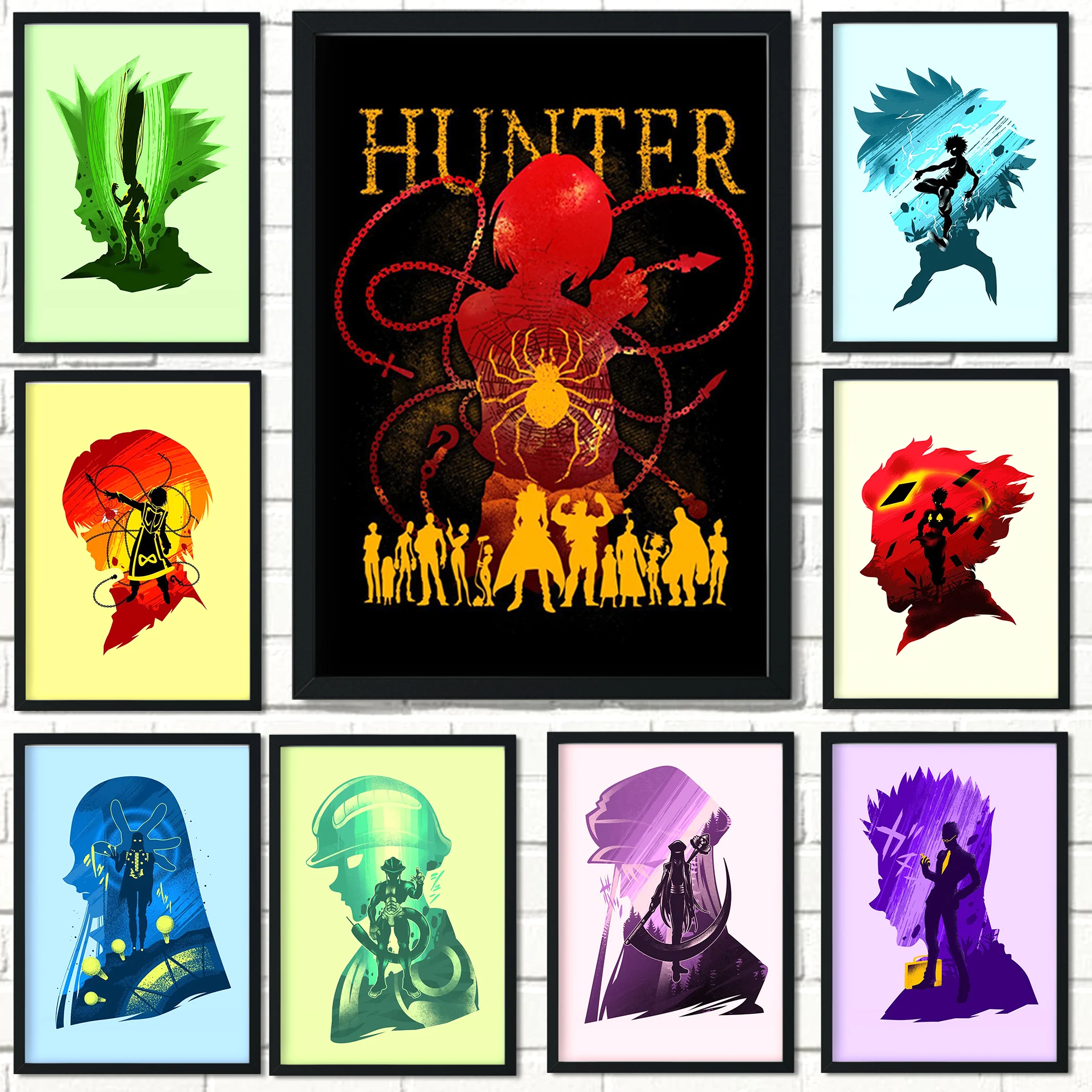 Японское аниме HUNTER×HUNTER постер GON · FREECSS Killua Zoldyck Hisoka живопись настенное Искусство