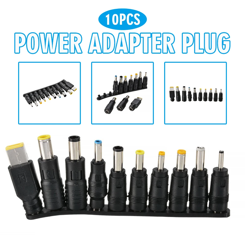 

Mayitr 10 шт. высококачественный адаптер питания постоянного тока зарядное устройство для ноутбука разъемы преобразования для ПК ноутбуков