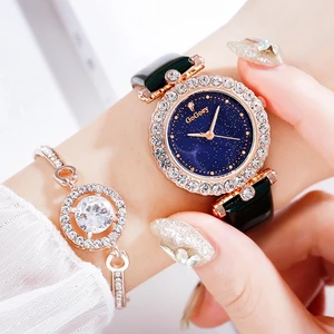 Простые женские кожаные кварцевые часы Повседневный винтажный кожанный ремешок 2019 Модный дизайн роскошные женские роскошные часы женские часы