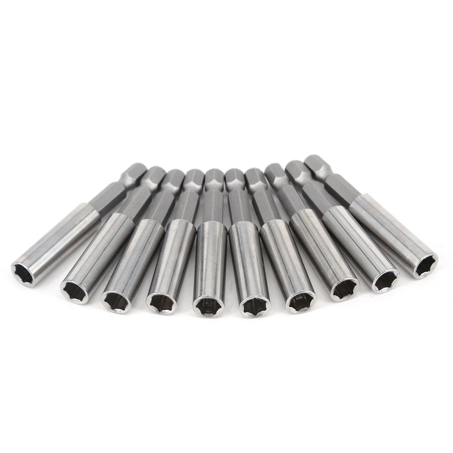 10pcs Socket Bit Adapter Magnetic Bit Extensions Holder Bar Drill Nut Driver Hex