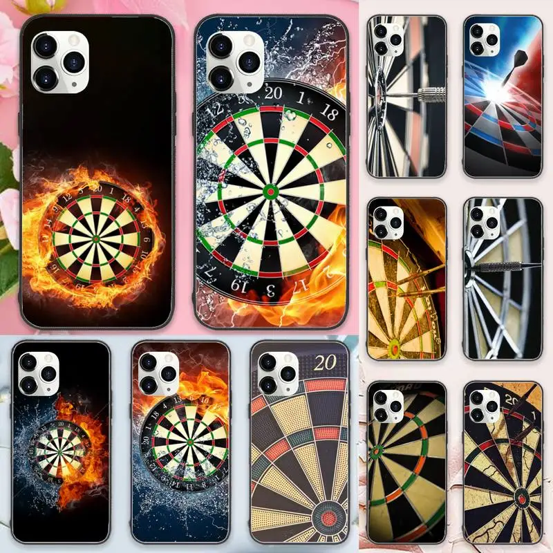 Дартс пламя Чехол для мобильного телефона iPhone 11 12 pro XS MAX 8 7 6 6S Plus X 5S SE 2020 XR