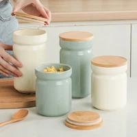 ceramic jar tea storage box large sealed tea cans kitchen food storage box container for tea dry grain milk powder sugar
