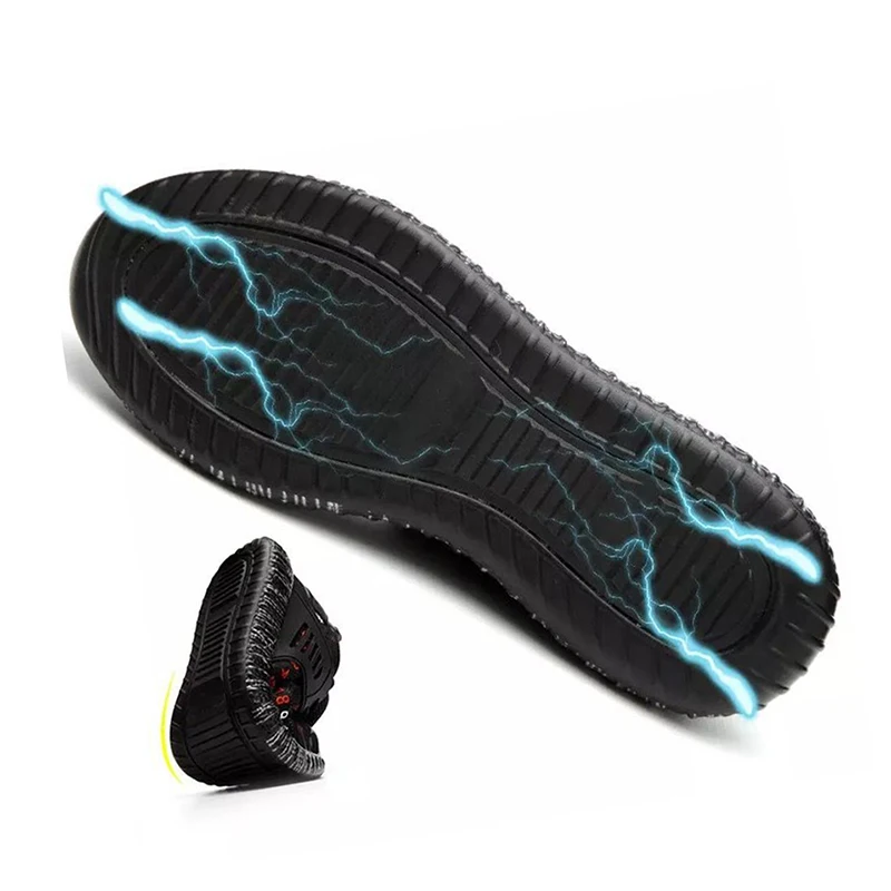 Рабочие ботинки размера плюс строительные мужские уличные со стальным носком