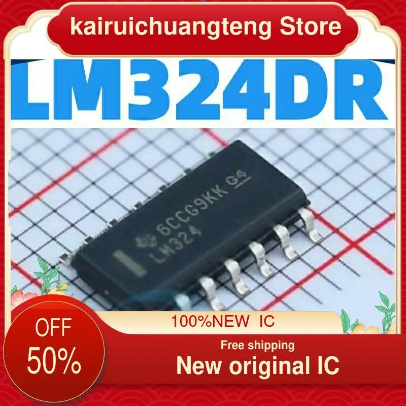 

10-200PCS LM324 LM324DR LM324DT SOP-14 New original IC