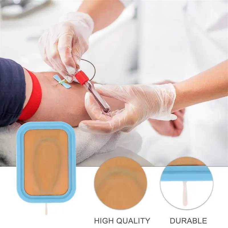 Venipuncture IV Тренировочный Коврик для инъекций силиконовый шовный шов кожи человека