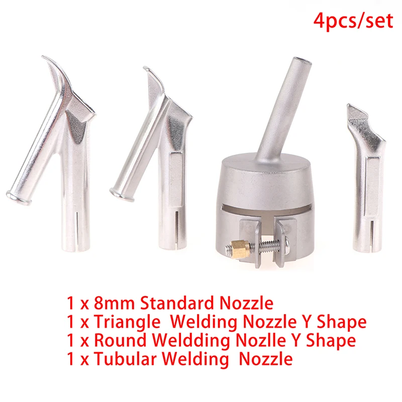 

4 шт. круглая треугольная скоростная насадка для сварки, набор пластиковых пистолетов горячего воздуха для сварки, кухонные принадлежности