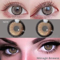 bio essence 1 pair brown lenses colored contact lenses for eyes natural beauty makeup accessory fashion lenses brown eye contact