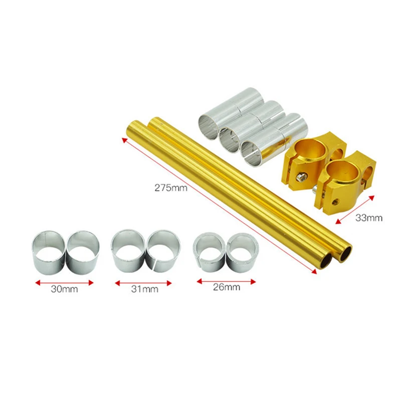 Универсальный 275 мм Мотоцикл с ЧПУ гоночный руль регулируемый зажим на вилке