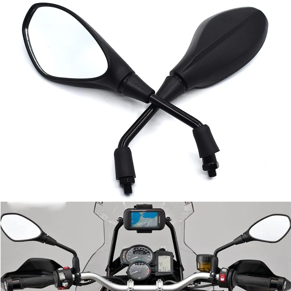 

Universal 10mm Motorcycle Rearview Mirror Left&Right Rear View Mirrors For BMW G310R R1200R R1200GS F800GS F650GS F700GS F800R