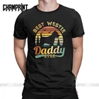 Винтажные мужские футболки Westie Best West Highland White Terrier, отцы Ever, винтажные хлопковые футболки для любителей собак, одежда для взрослых