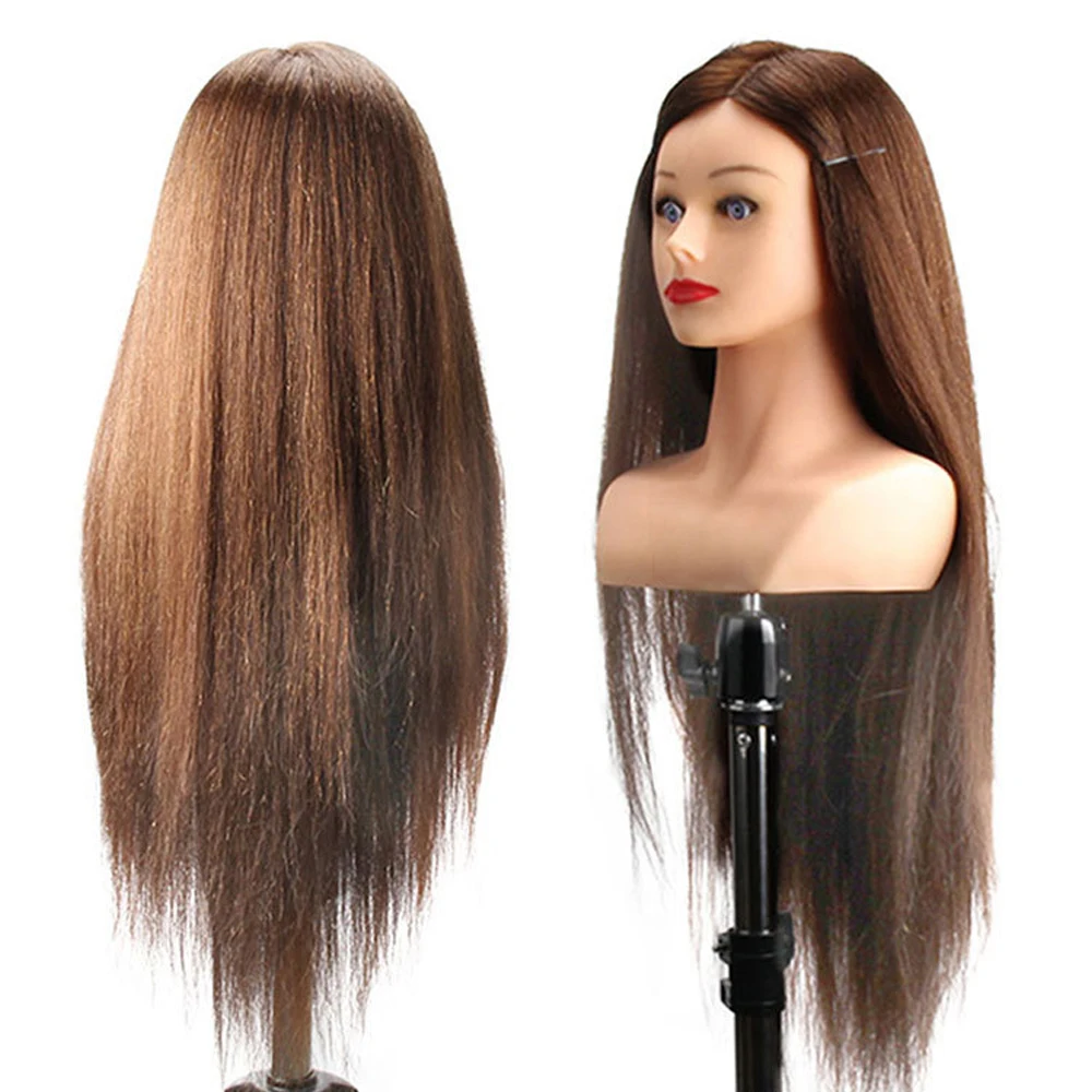 New Hair Styling Mannequin Head With Shoulder Dummy In Mannequins Doll Hairdresser Professional Hairstyle 60% Animal Hair enlarge