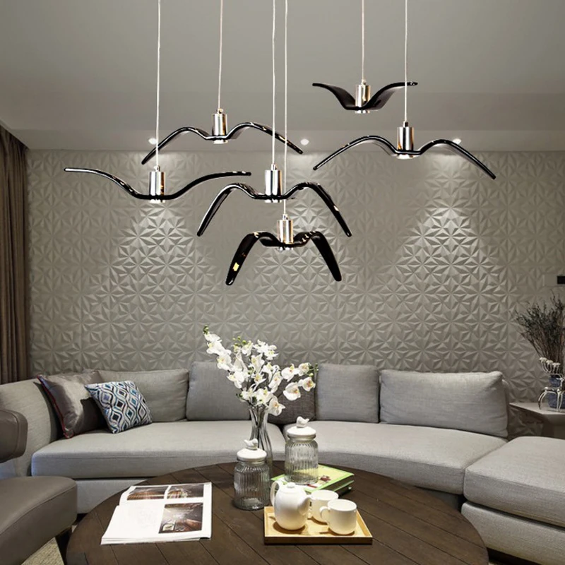 Online Soggiorno Moderno Lampade A Sospensione A Led Ristorante Bar Caffetteria Decorazione Lampada A Sospensione Ristorante Couture Lampade A Sospensione Creative Bird