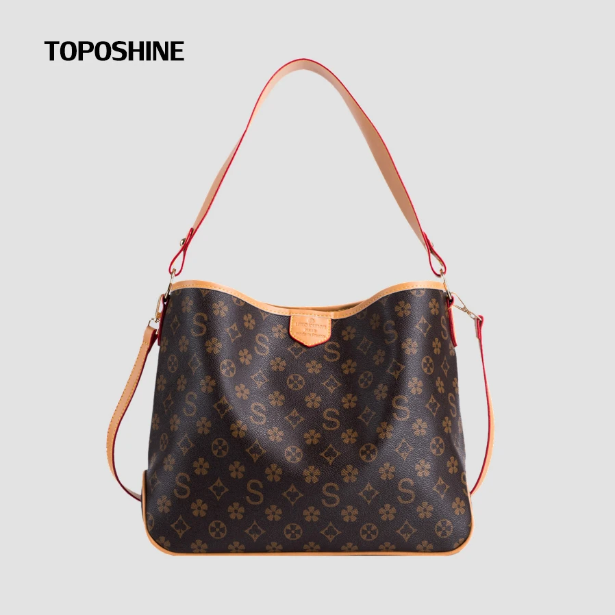 Женская сумка-тоут с винтажным принтом Классическая вместительная сумочка на