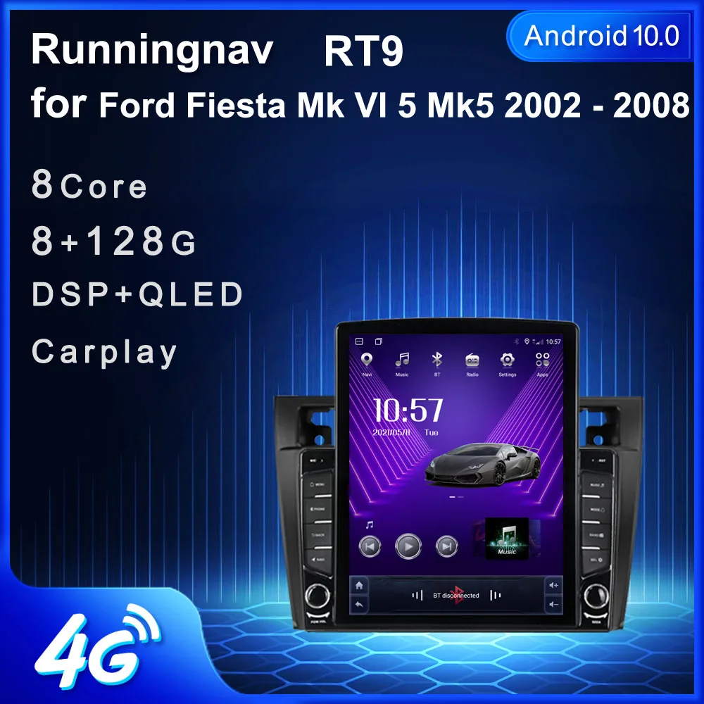 

Runningnav For Ford Fiesta Mk VI 5 Mk5 2002 2003 2004-2008 Tesla Type Android Car Radio Multimedia Video Player Navigation GPS