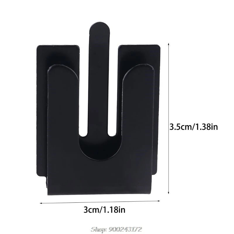 

Universal Holder Microphone Hand Clip Black Hook No Screws with Strong Adsorption Force for Radio Walkie Talkie O02 20 Dropship