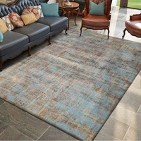 fashion northern european style rug abstract simple solid color blue and brown carpet living room bedroom bed blanket door mat