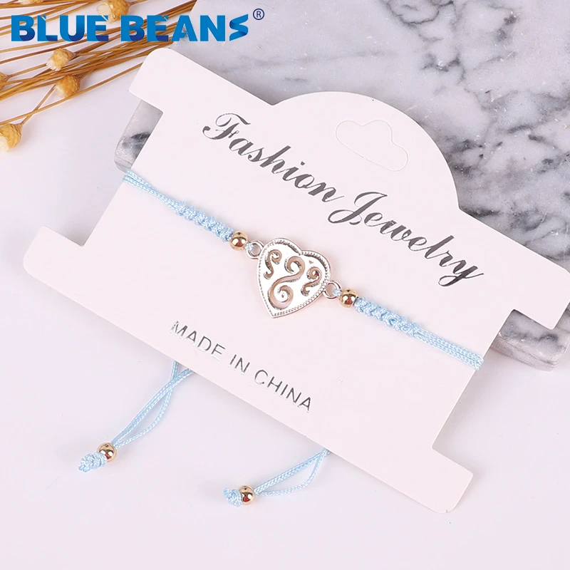 2019 плетеные браслеты простой браслет с сердцем для женщин дружбы пары вечерние