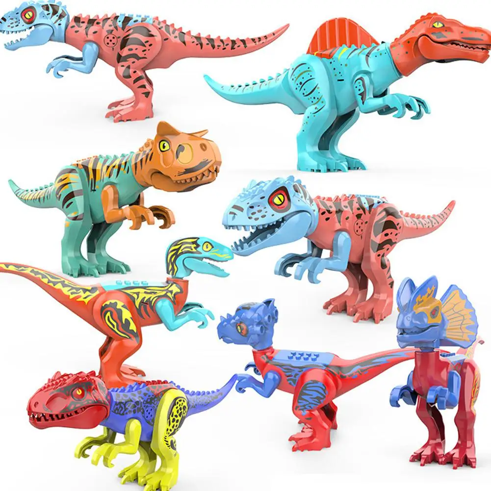 Colorful Dinosaur Assembled Building Blocks With Music Large Model Toy For Kids Children | Игрушки и хобби
