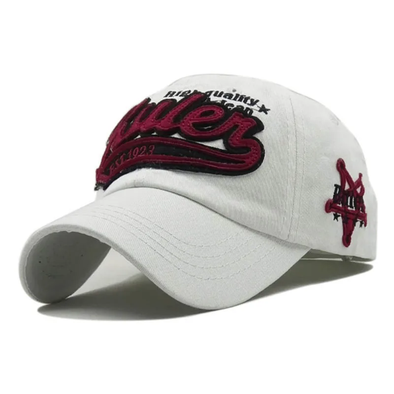 

Washed Cotton Baseball Cap Snapback Hat Men Women Retro Summer Hip Hop Fitted Caps Casual Letter Casquette gorra hombre bone