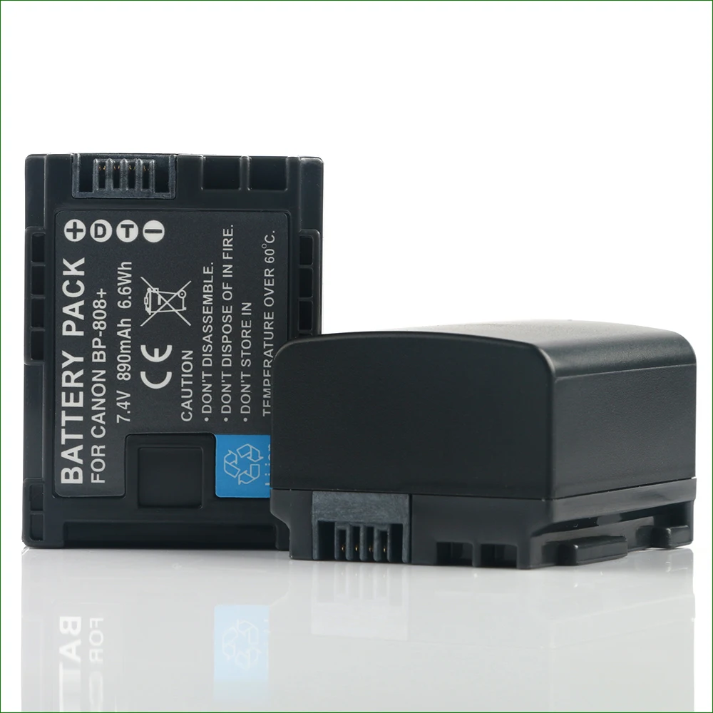 Аккумулятор LANFULANG для Canon BP 808 и HF10 HF100 HF11 HF20 HF200 HF21 HG20 HG21 HFM30 HFG10 HFM300 HFM31|battery for canon|canon