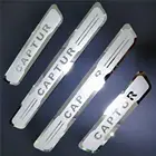 Защитная Накладка на порог для Renault Captur, наклейка на педаль из нержавеющей стали, стикер для стайлинга 2013-2020 2021, автомобильные аксессуары