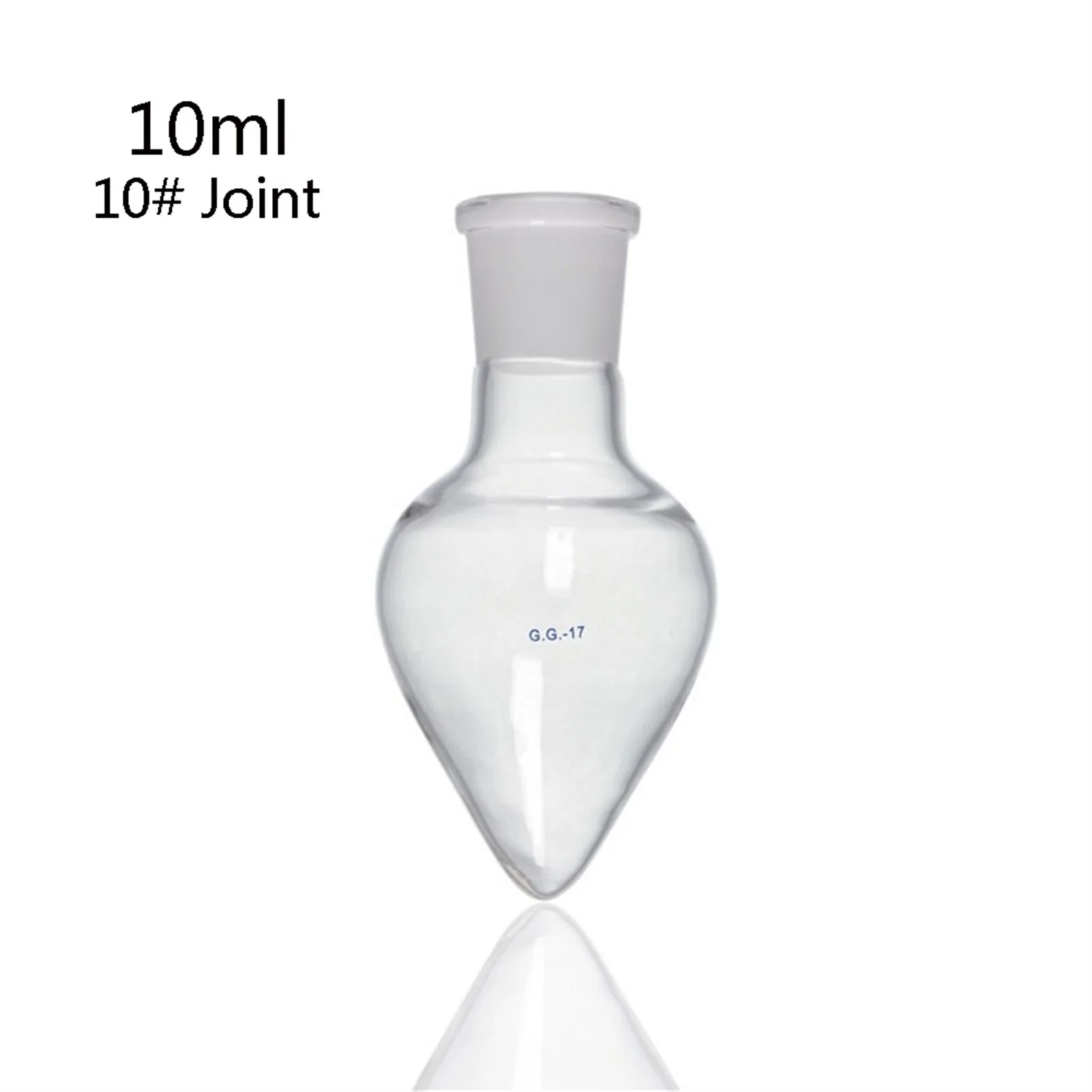 

10ml Pear Shaped Boiling Flask With 10#/ 14# Joint 3.3 Borosilicate Glass Heat Resistant Customizable Rotary Evaporator Flask