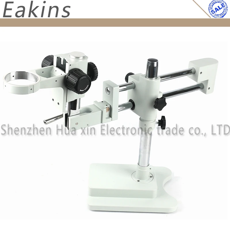 Универсальный Бинокулярный тринокуляр с двойной стрелой стойка для микроскопа
