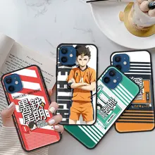 Phone Case For iphone 12 pro max 11 8 7 6 s XR Plus Haikyuu volleyball team Black Softshell for IPHONE X XS SE 2020 mini shell