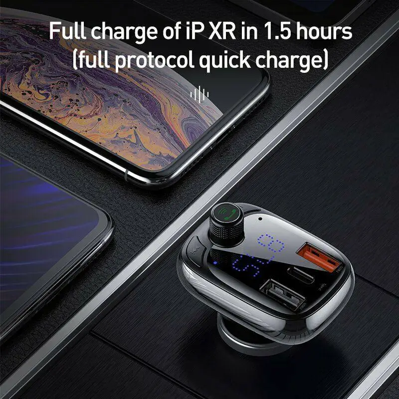 Handsfree беспроводной Bluetooth 5 0 автомобильный комплект fm-передатчик радио mp3-плеер 36