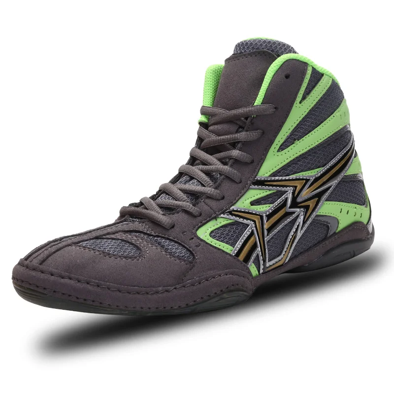 

Original Man Wrestling Shoe Professional Boxing Shoes High-top Foot Protection Sanda Training Combat Squat Men Shoes boxing shoe