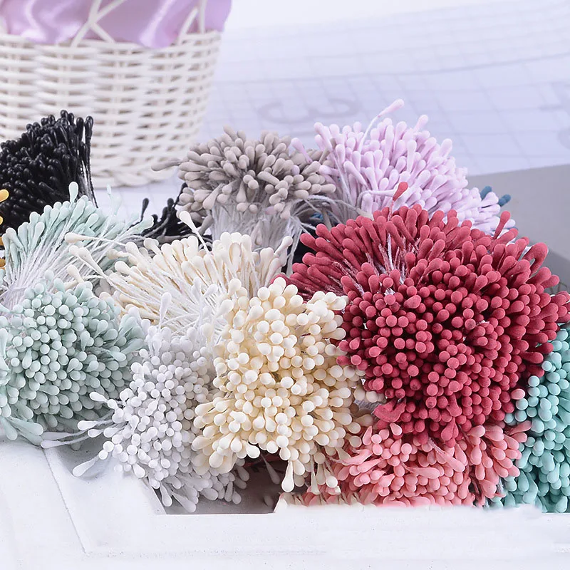 

400 шт. 1,5 мм мини цветок с тычинками, свадебное украшение, скрапбукинг, искусственный цветок «сделай сам», строительный аксессуар