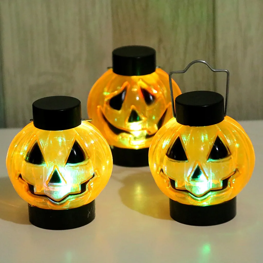 

COMPUDA LED Pumpkin Light Night Light Table Lamp Halloween Decoration Toy