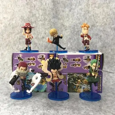 

One Piece WCF Series Battle Limited 7th Generation 6 Models Charlotte Katakuri Sanji Zoro Luffy Box Egg Figure Scenery