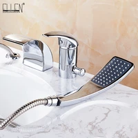 ellen hot cold bathtub faucets deck mounted waterfall bath shower mixer tap 3 holes bathroom bath tub faucet elb113