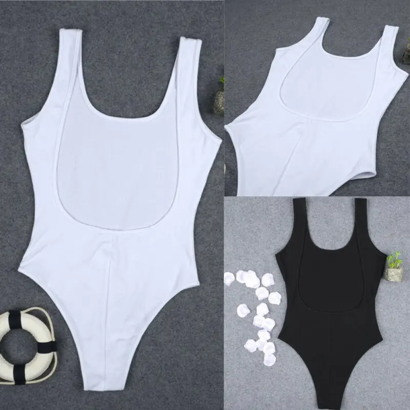 Сексуальный полый боди Женский черный белый без рукавов осенний тонкий