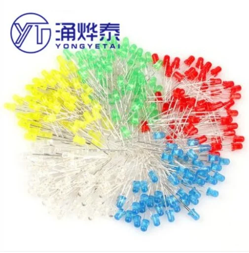 YYT 100 шт 5 мм Светодиодная лампа