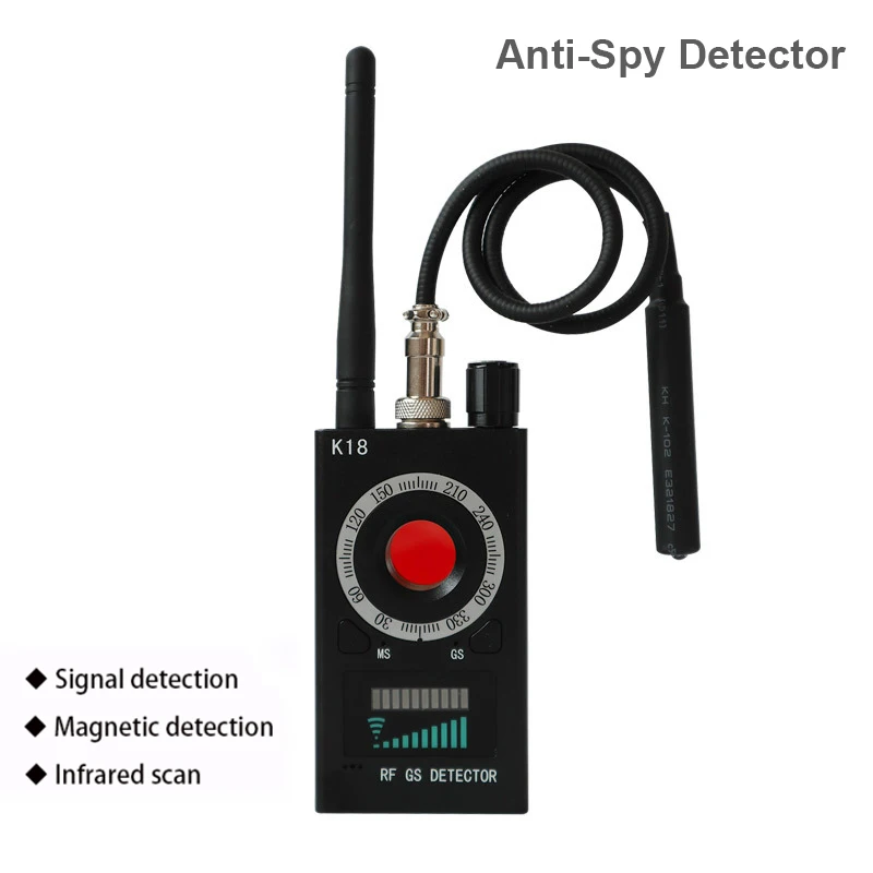 Радиочастотный сканер K18 антишпионский детектор мини камера GSM аудио ошибка Wi Fi