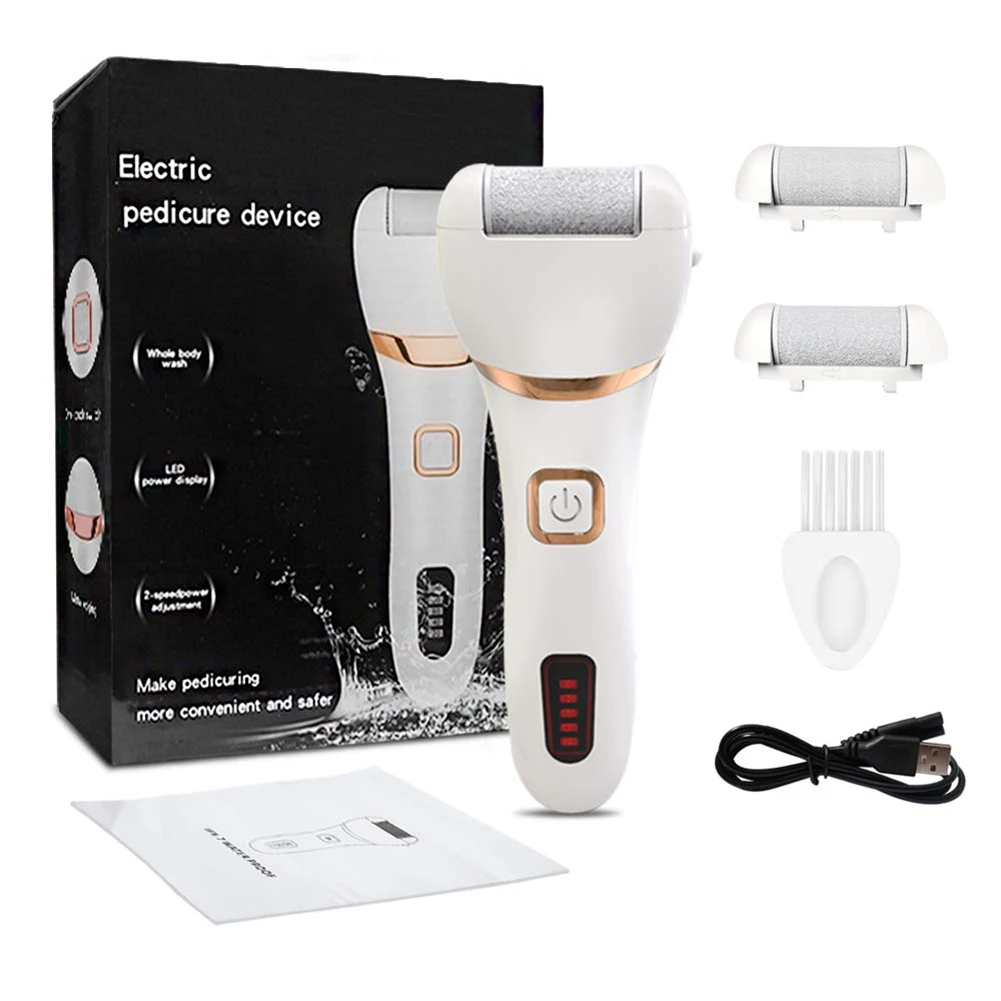 

Electronic Feet File Hard Skin Callus Remover Scrubber Home Pedicure Exfoliation Tool Rechargeable NIN668
