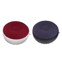 inflatable round stool pouf garden lounge air chair for bedroom bed