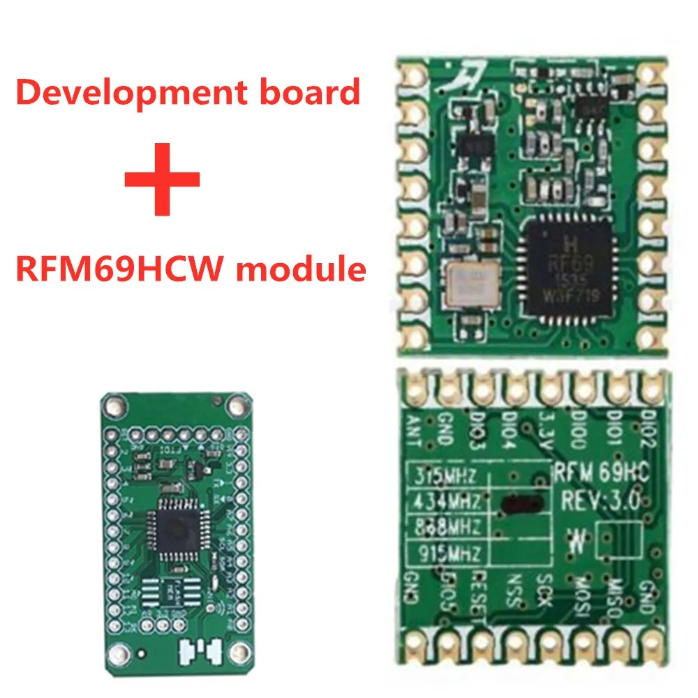 Подходит для Arduino 3,3 В RFM95 RFM69CW RFM12 RFM69HCW RFM92 RFM98 RFM96 беспроводной модуль LoRa макетная плата - Цвет: RFM69HCW 433MHZ