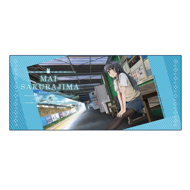 Аниме Мышь Pad Mai Sakura Jima большой pad 70x30cm Косплэй отаку геймер клавиатура Коврик для