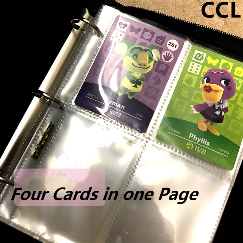 

1pcs For Animal Croooing Villagers Exquisite Leather Cover Cards Book For Standard Cards Linkage Card Book (Card Not Included)