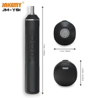 jakemy jm y01 portable cordless mini pen shape electric screwdriver set magnetic driver bit for laptop mobile phone repair